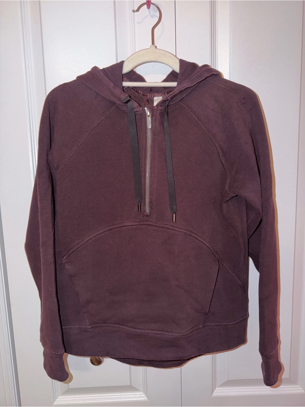 Lululemon Women's Half-Zip Hoodie in Plum Color